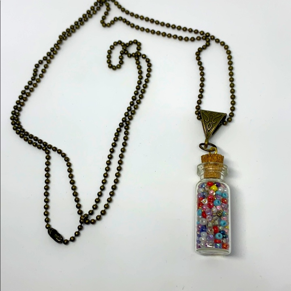 Bottle of Beads Necklace